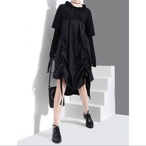 Lindy ruched babydoll dress